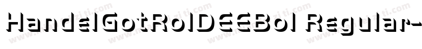 HandelGotRo1DEEBol Regular字体转换